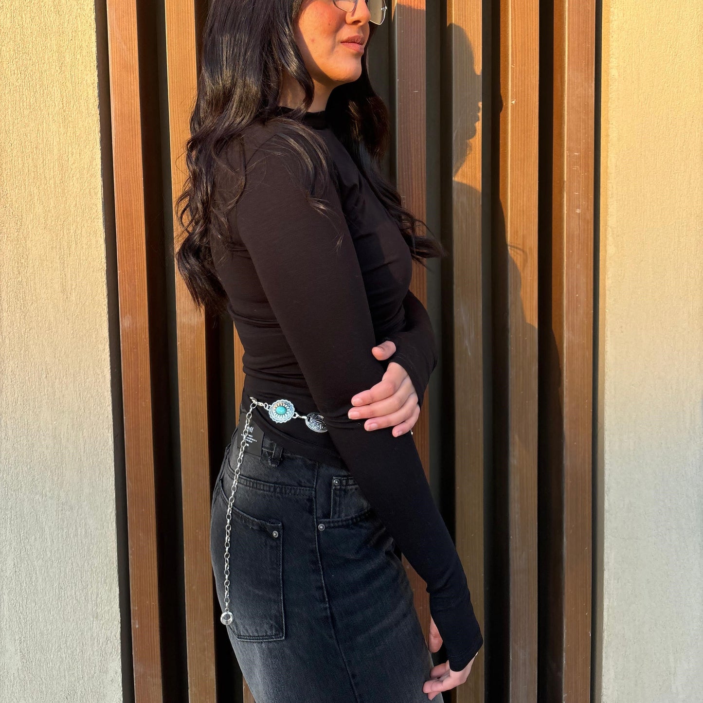 Maven Ruched Long Sleeve Top in Black